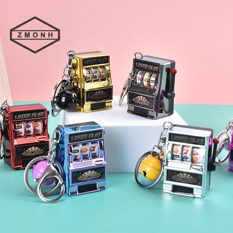 ZMONH Lucky Jackpot Fruit Slot Machine Vui Vẻ Sinh Nhật Móc Khóa Quà Tặng Trẻ Em * Mới