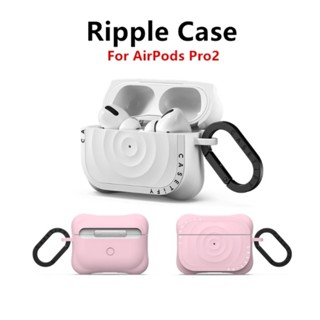  Casetifg Ripple Case Cho AirPods 3 Pro 2 Vỏ Silicon Matte Wave Bảo Vệ Tai Nghe Siêu Sốc Tai Nghe Bảo Vệ Có Móc Khóa 