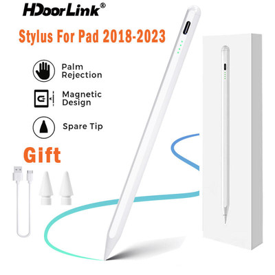 Hdoorlink Bút Stylus Cho Pad 2018-2023 Bút Stylus Cho Pad Pencil 9th 8th 7th 6th Gen Có Lòng Bàn Tay Từ Chối