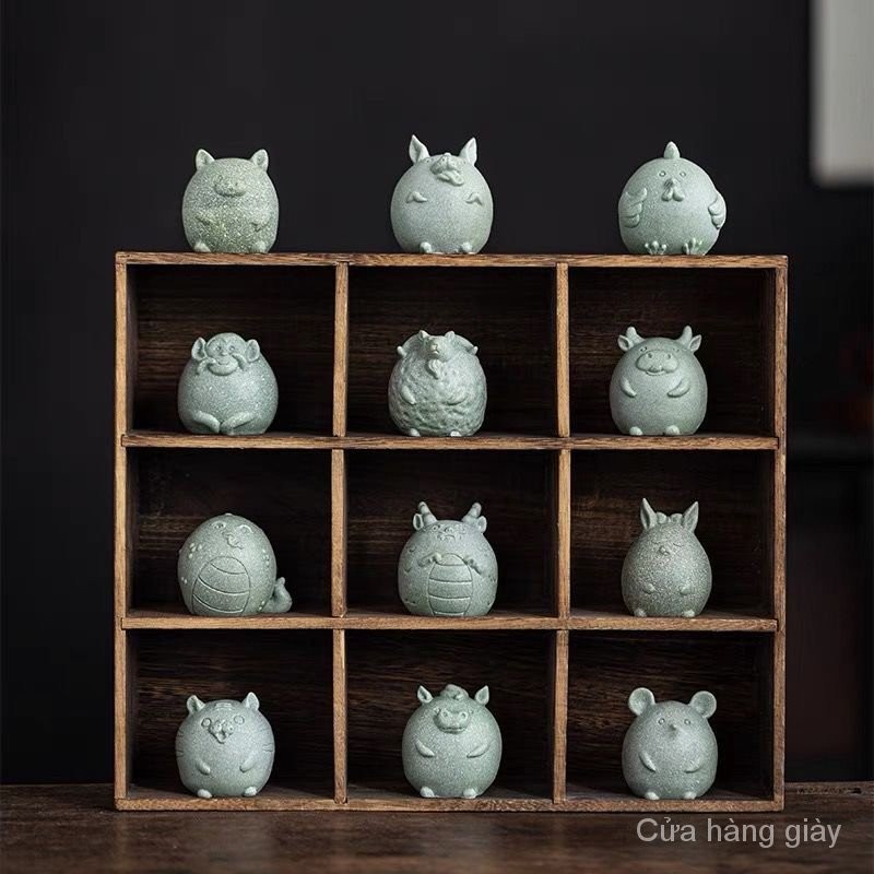 Đá xanh và sa thạch 12 cung hoàng đạo trọn bộ chuột, bò, hổ, thỏ, Rồng, rắn, ngựa, cừu, khỉ, gà, chó