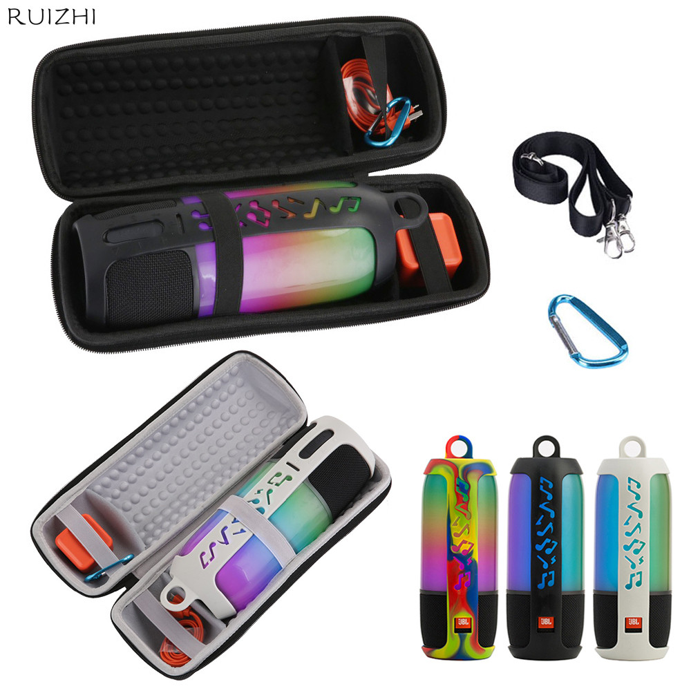Cứng EVA Mang Theo Dây Kéo Hộp Bảo Quản Túi Silicon Mềm Cho JBL Pulse 3 Loa Bluetooth Cho JBL Pulse 