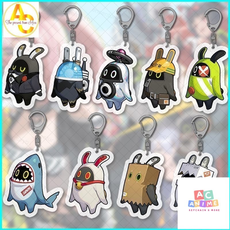 Ys Zenless Zone Zero The Bangboo Wise Belle Anby Demara Nicole Demara acylic Móc khóa túi móc khóa m