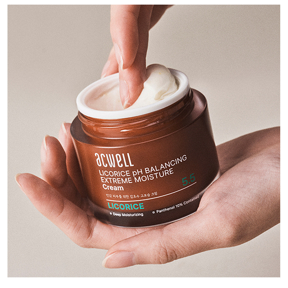 Kem dưỡng ẩm cực kỳ cân bằng pH Acwell Licorice Water 55ml