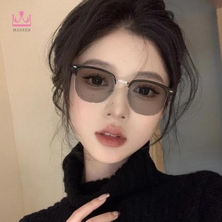 Maxrrh Thời Trang Photochromic Kính Nửa Khung Chống Xanh Kính Mát Bảo Vệ Mắt Máy Tính Kính Mắt Kính Mắt Dành Cho Nữ Mới