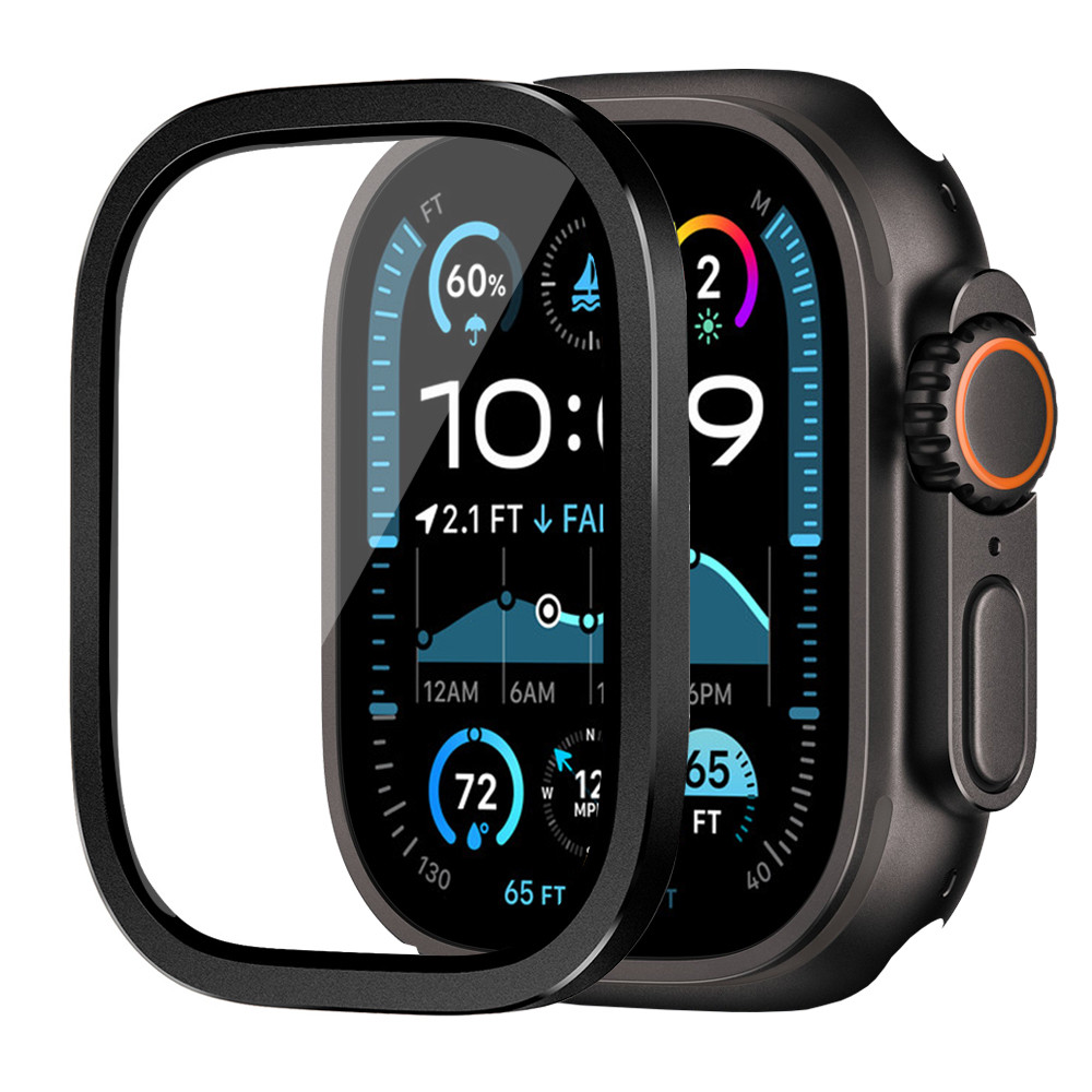 Kính Cường Lực Cho iWatch Ultra 2 49mm Bảo Vệ Màn Hình Chống Trầy Xước HD Full Film Kim Loại Cản iWa
