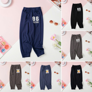 Quần thu đông Quần cotton LITIBABY in số 86, in chữ cho bé trai từ 8 tuổi đến 16 tuổi