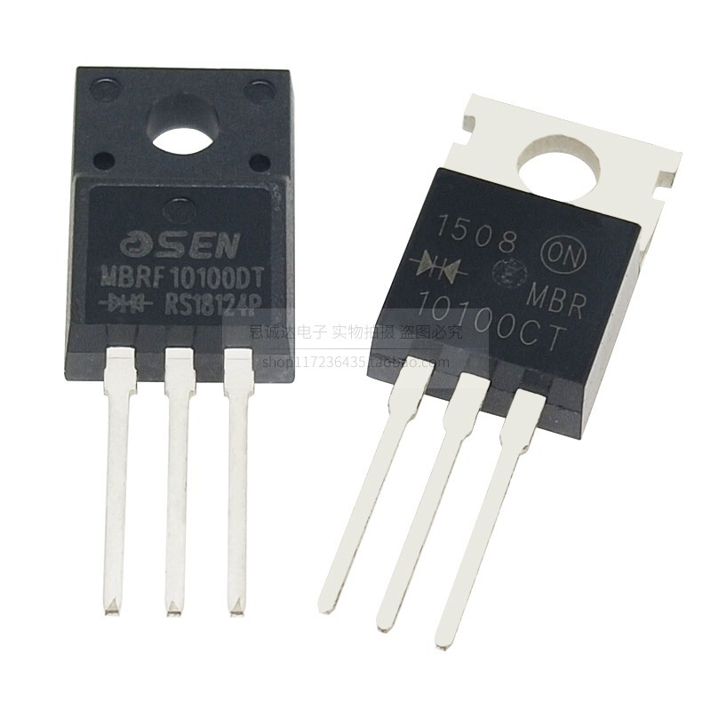 MBRF10100DT MBR10100CT TO-220 TO-220F Diode chỉnh lưu Shottky có tản nhiệt Thương hiệu mới Hàng có s