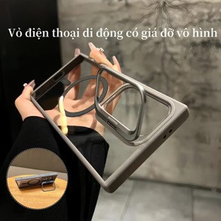 Ốp Điện Thoại Trong Suốt Chống Sốc Có Chân Đế Vô Hình Cho Samsung Galaxy S24 FE S22 S23 S24 S25 Ultra S24+ S25+