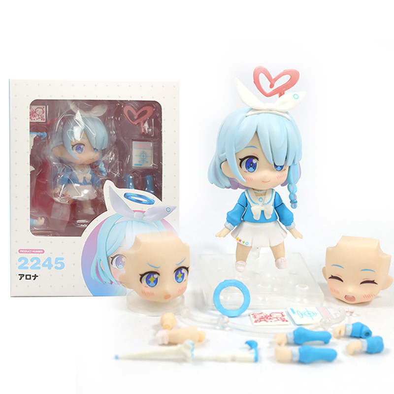 Arona #2245 Nendoroid Blue Archive Búp bê mô hình hành động Arona di chuyển được