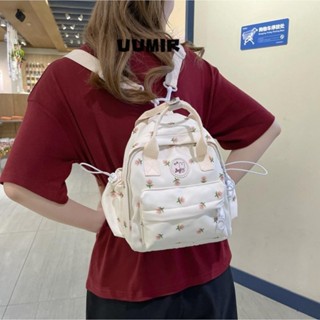 Ba lô Mini UUMIR, Túi xách nữ có dây kéo in hoa, Túi đeo vai dung tích lớn đa chức năng dễ thương ngoài trời