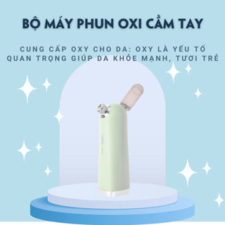 Bộ máy phun oxi cầm tay thiết bị làm đẹp phun sương áp suất cao làm sạch da, dưỡng ẩm, làm dịu và trẻ hóa da CSSSD105