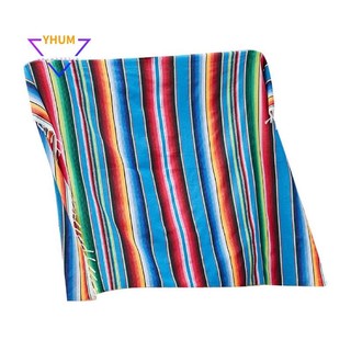 Chăn Mexico, Khăn trải bàn Cotton sọc Mexico Chăn để bàn, được sử dụng cho chăn Mexico