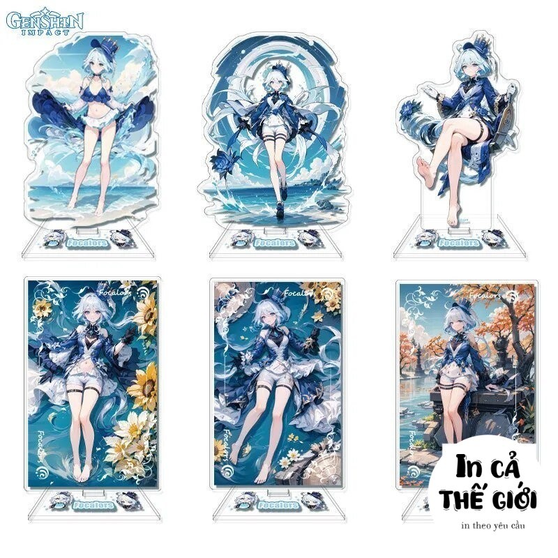 Mô hình nhân vật GENSHIN IMPACT ver FURINA game anime chibi standee mica acrylic