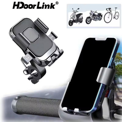 Giá đỡ điện thoại xe máy HdoorLink 360° Giá đỡ điều hướng điện thoại xoay được để đi xe chống sốc cho ios Xiaomi Samsung