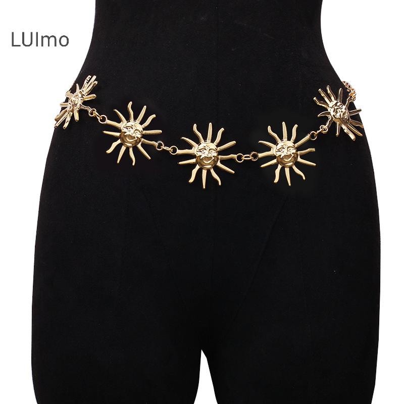Luimo Gothic Kim Loại Chống Nắng Dây Dành Cho Nữ Thời Trang Cao Cấp Eo Mặt Trời Dây Chuyền Trang Sức