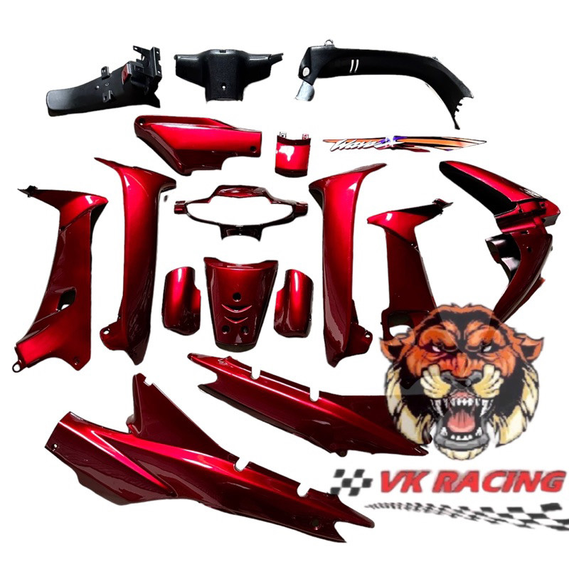 Dàn áo wave nhỏ - wave alpha đỏ đô kendy - tặng tem