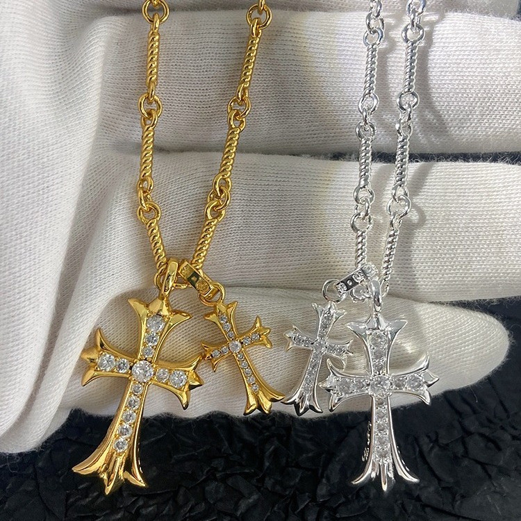 V Vàng Đôi Mặt Dây Chuyền Dây Chuyền Ánh Sáng Sang Trọng Mặt Dây Chuyền Nam Nữ Cặp Đôi Vòng Cổ 9cc c