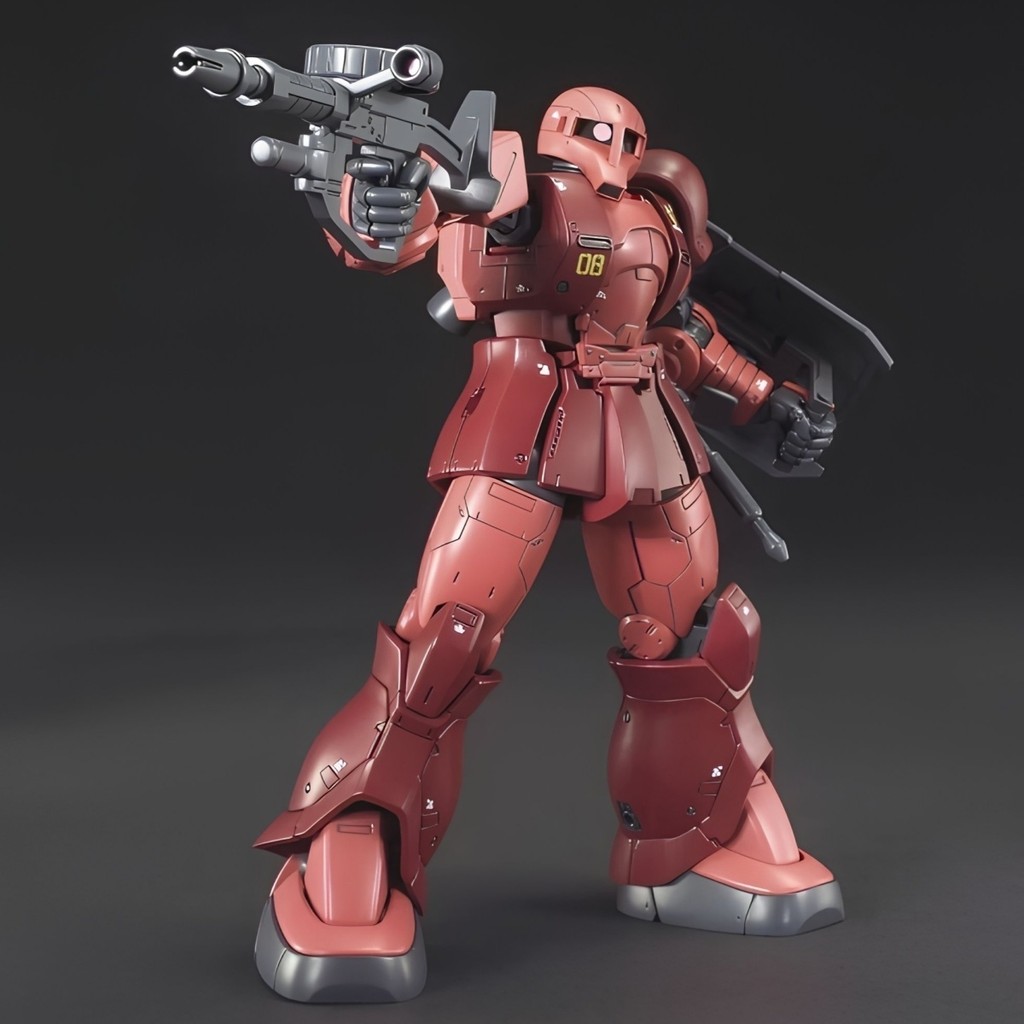 Mô hình tùy chỉnh mới đẹp mắt HG GTO 015 1/144 MS-05 Old Red Zaku 1 Char