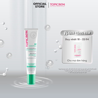 Kem dưỡng làm giảm mụn và dưỡng ẩm giúp làm êm dịu và mềm mịn da TOPICREM AC CONTROL BALANCING ANTI-BLEMISH CARE 40ml