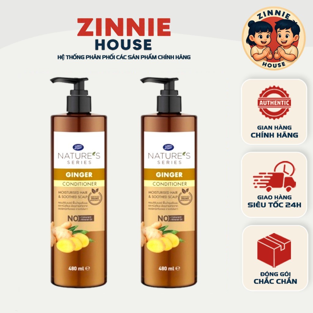 [COMBO GỘI XẢ] Gừng NATURE'S SERIES GINGER BOOTS Thái Lan 480ml