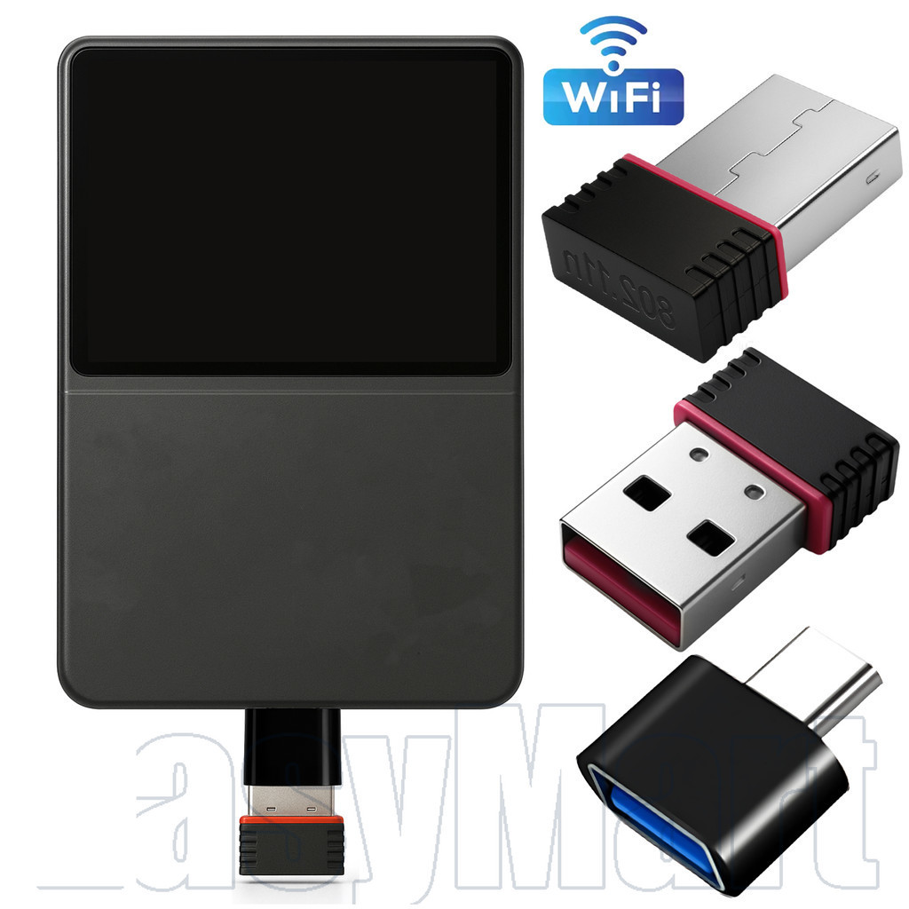 Plug & Play RTL8188FTV WiFi Dongle cho bảng điều khiển R36S / R36H, Bộ chuyển đổi Type-C OTG & Cài đ