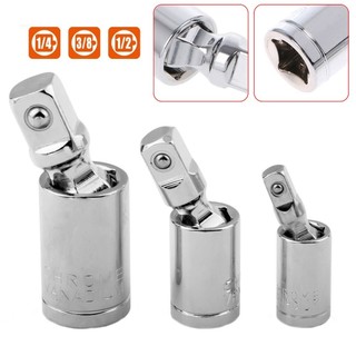 Universal-Joint 360°Ratchet Angle Extension Bar Socket Adapter 1/4 3/8 1/2