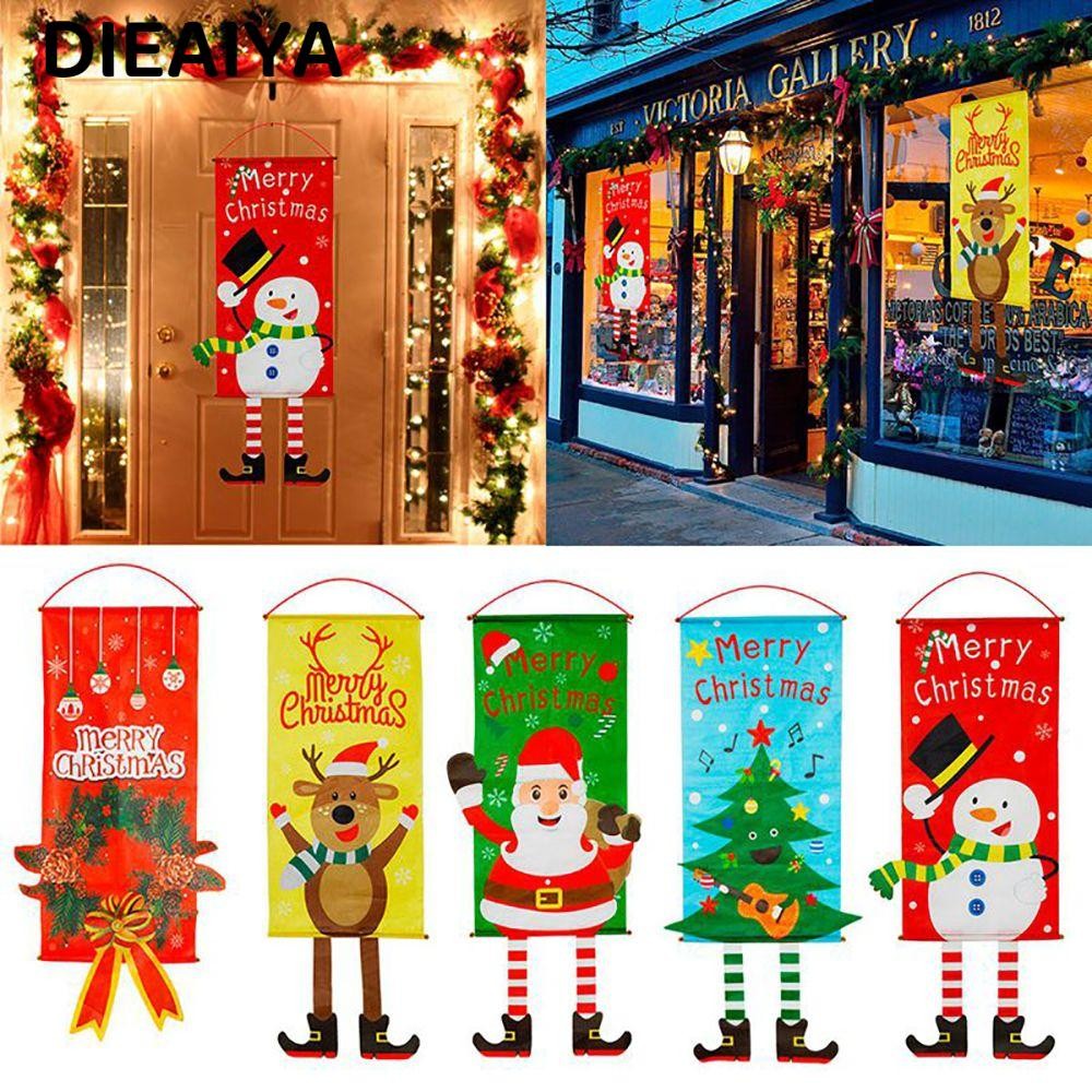 DIEAIYA Dây Cờ Treo Trang Trí Giáng Sinh