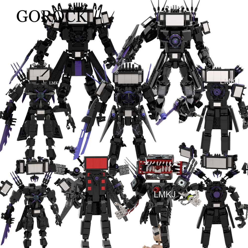 Gorock Skibidi Toilet Titan Super TV Man / Titan TVman V2 Khối xây dựng Đồ chơi cậu bé