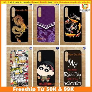 (Close bài) Ốp Lưng Vsmart Live (Ốp Dẻo hình) - Hình Rồng Vàng, Hoa Tím, Cá Koi Nhật, Flash Superman, Shin, Thư Pháp