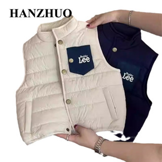 HANZHUO áo gile cho bé áo len bé trai áo phao gile cho bé gile len cho bé chất lượng thời trang thoải mái 2024 NEW STYLE KMJ24B0461 45Z241105