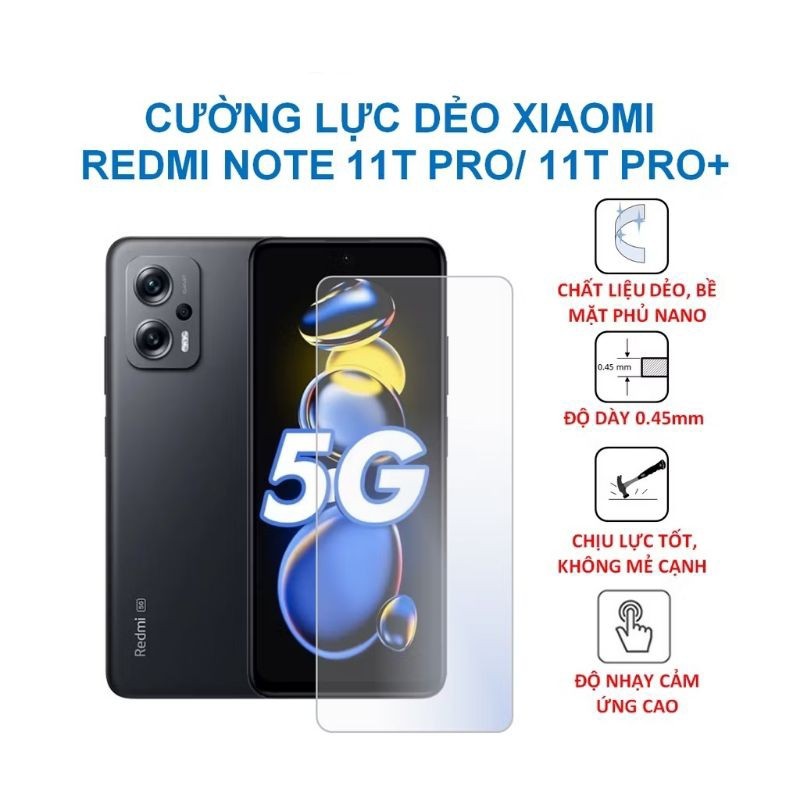 Cường lực dẻo bảo vệ màn hình Xiaomi Redmi Note 11T Pro/ 11T Pro+ ilistore