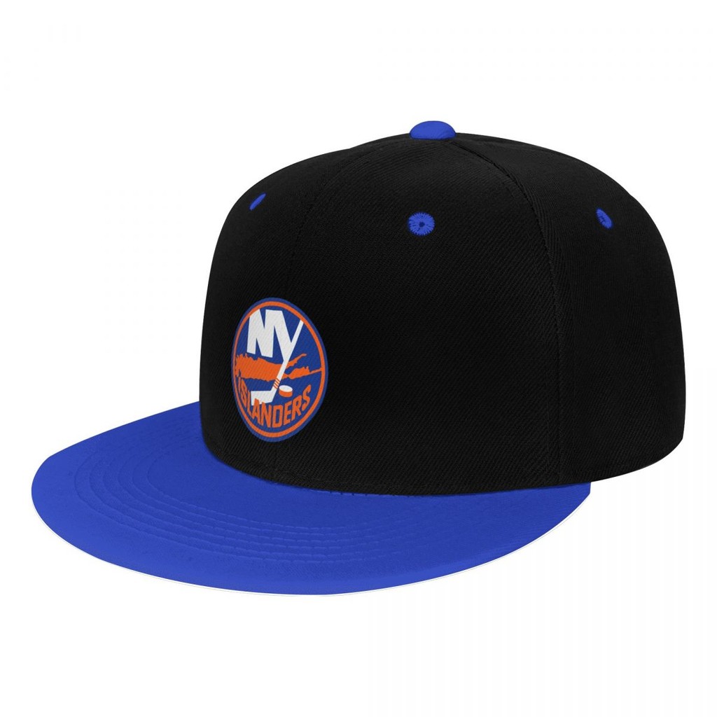 Mũ Bóng Chày New York Islanders Logo NHL Unisex, Vành Phẳng, Màu Sắc Tương Phản