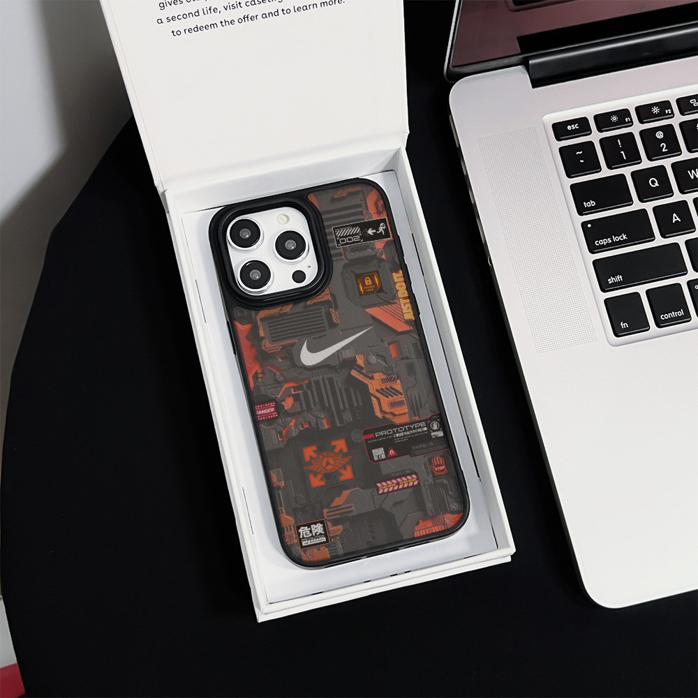 Ốp điện thoại mềm phong cách Mech Graffiti cho iphone 16 Pro Max 15 Pro Max 14 Pro Max i14 13 Pro Ma