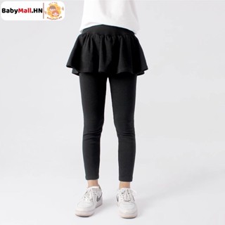  Quần Legging giữ nhiệt liền chân váy bé gái BABYMALL Quần thu đông cho bé co dãn đàn hồi ấm mịn 