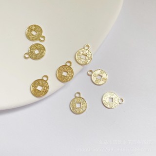  Bộ 50 Kim Loại Đồng Xu Mặt Dây Chuyền diy Phụ Kiện Tóc Vòng Tay Vòng Cổ Bông Tai Tua Rua Đính Hạt Phụ Kiện Bán Buôn 