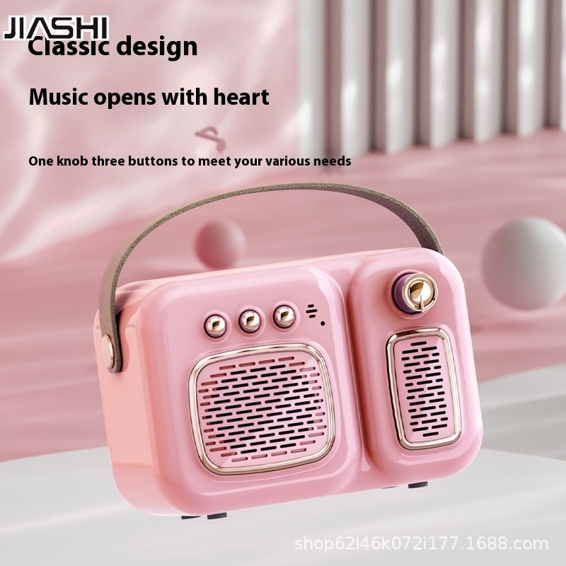 JIASHI Loa Bluetooth Loa Bluetooth Retro Loa Bluetooth 5.0