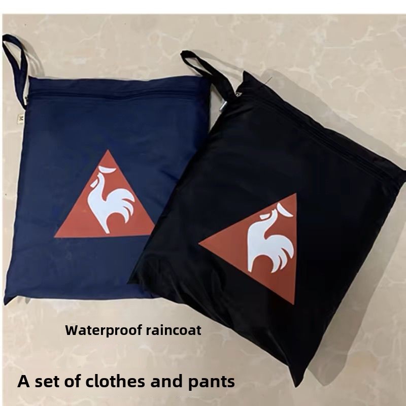 [Le Coq Sportif] Bộ áo mưa và quần golf phong cách mới, có mũ, phần quần tháo rời dễ dàng - Model YY