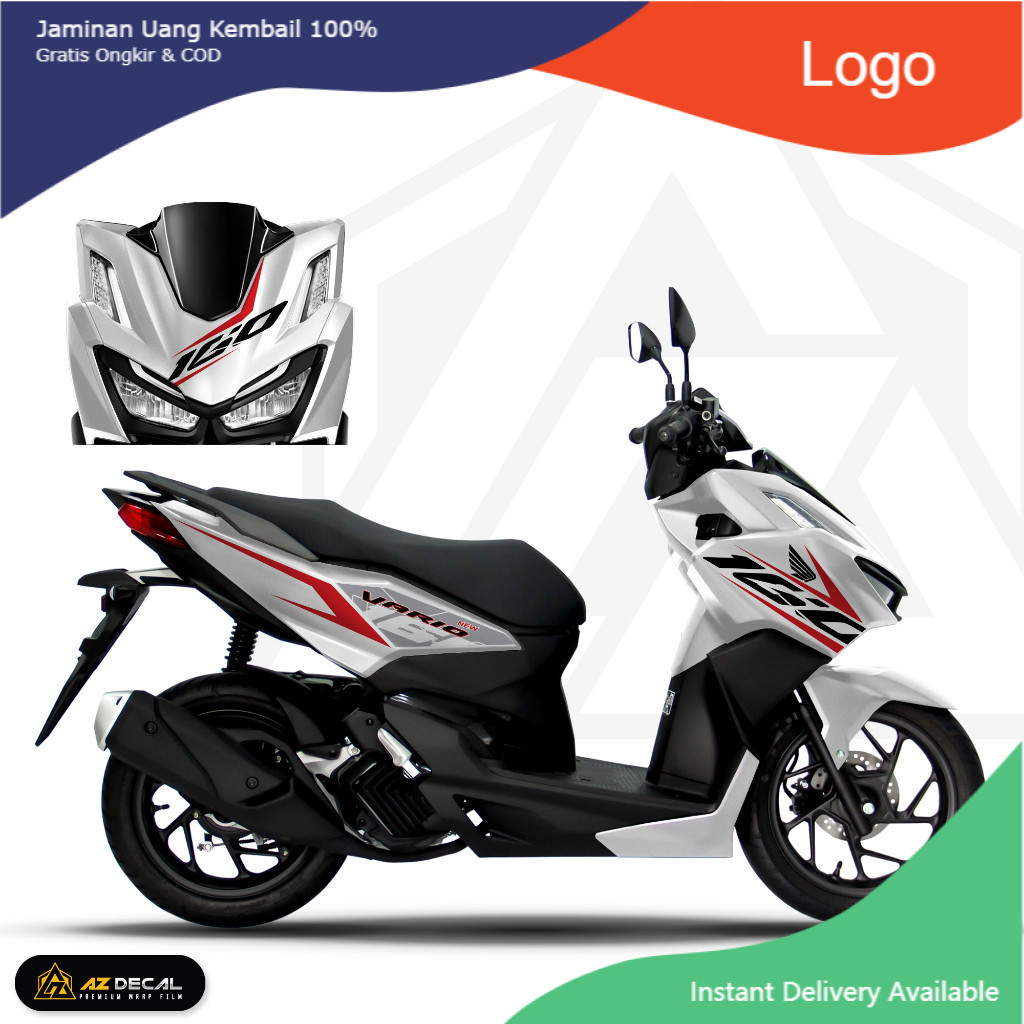 Decal Rời Dán Xe Vario 160 2023 | VAR160 | Team Tem Hình Dán Xe Máy Chống Thấm Nước Chống Xước [ KHÔ