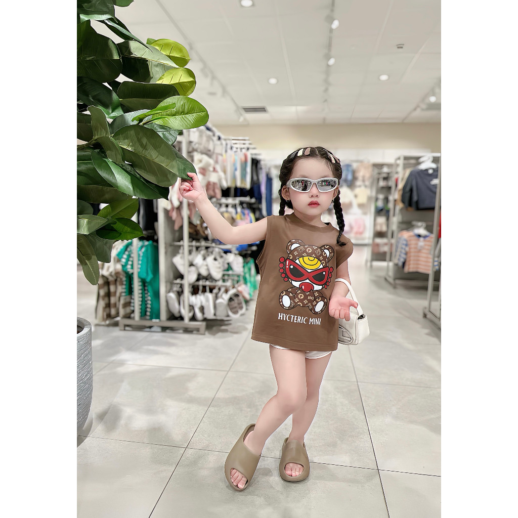 Áo tank top cool girl boss cho bé , áo ba lỗ bé gái , bé trai , Kid_genz