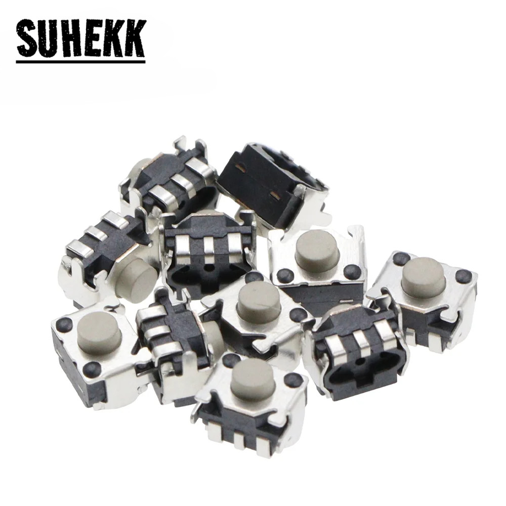 Bộ 50 3 * 4 mm SMD Tact Switch 3X4mm Micro Push Button Công tắc xúc giác cho máy ảnh kỹ thuật số