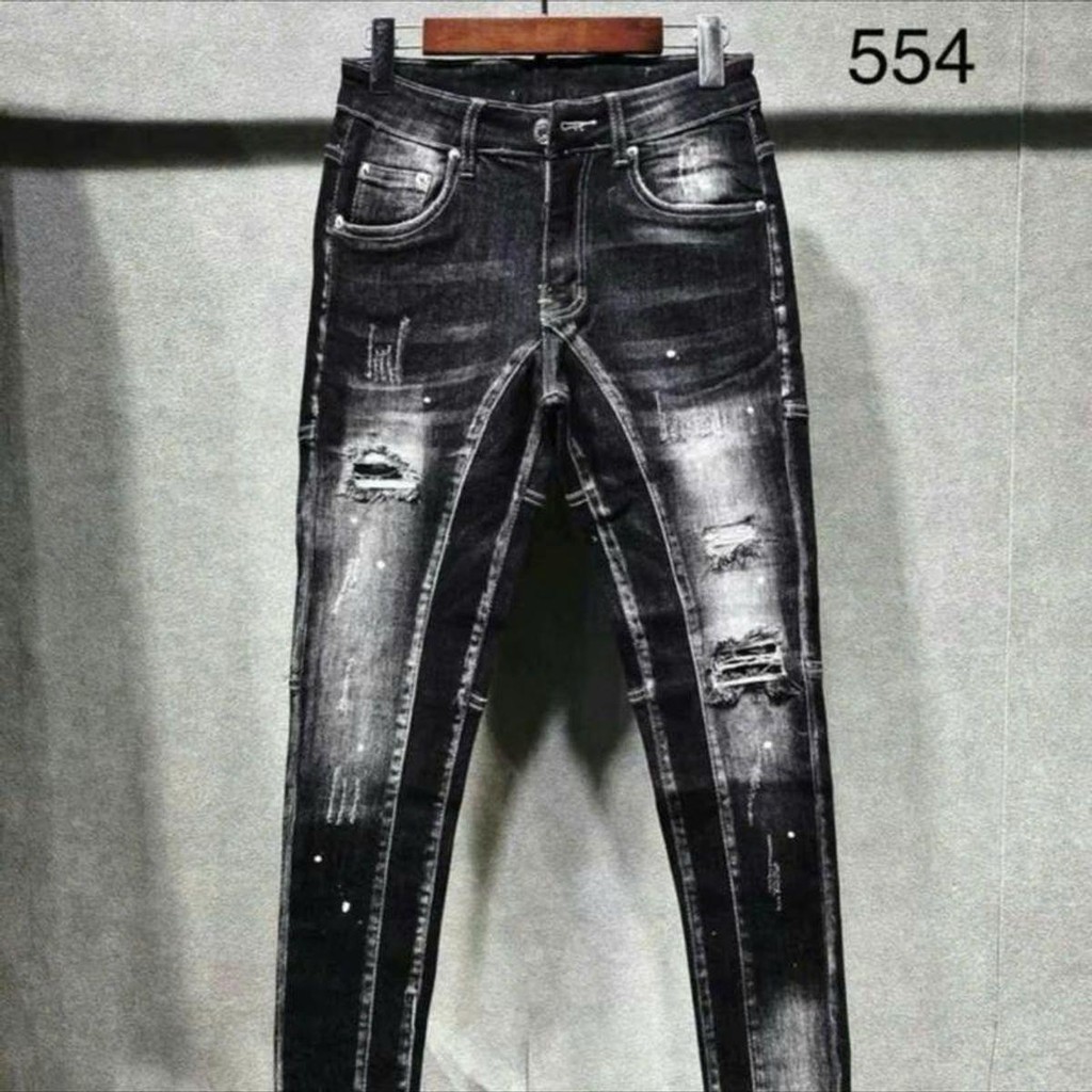 Quần jean dài nam VNXK boy phố loang màu mẫu mới rất đẹp hàng shop  Pants quanjeans  namrach