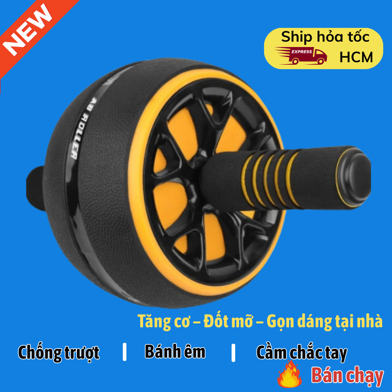 Bánh Xe Tập Cơ Bụng Một Bánh Joful home Gọn Nhẹ Tập Gym Tại Nhà Không Cần HLV