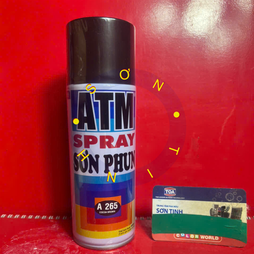 Sơn xịt màu Nâu socola COCOA BROWN 265 a265 ATM