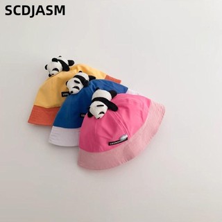 SCDJASM Mũ Xô Trẻ Em, Mũ Chống Nắng Hoạt Hình Dễ Thương, Gấu Trúc Thoáng Khí Ngoài Trời Chống Tia UV Mũ Panama Trẻ Sơ Sinh Bé Gái Bé Trai