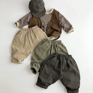 Chất lượng TIINGXUYU được khen ngợi ~ Quần thường ngày trẻ em phong cách Mori quần tây dệt hoa cà rốt đan chéo cho bé nam nữ quần dài Xuân Thu