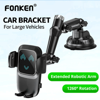 Fonken Sucker Giá đỡ điện thoại trên ô tô Giá đỡ điện thoại thông minh Giá đỡ máy tính bảng Xe gắn GPS cho Xiaomi Samsung