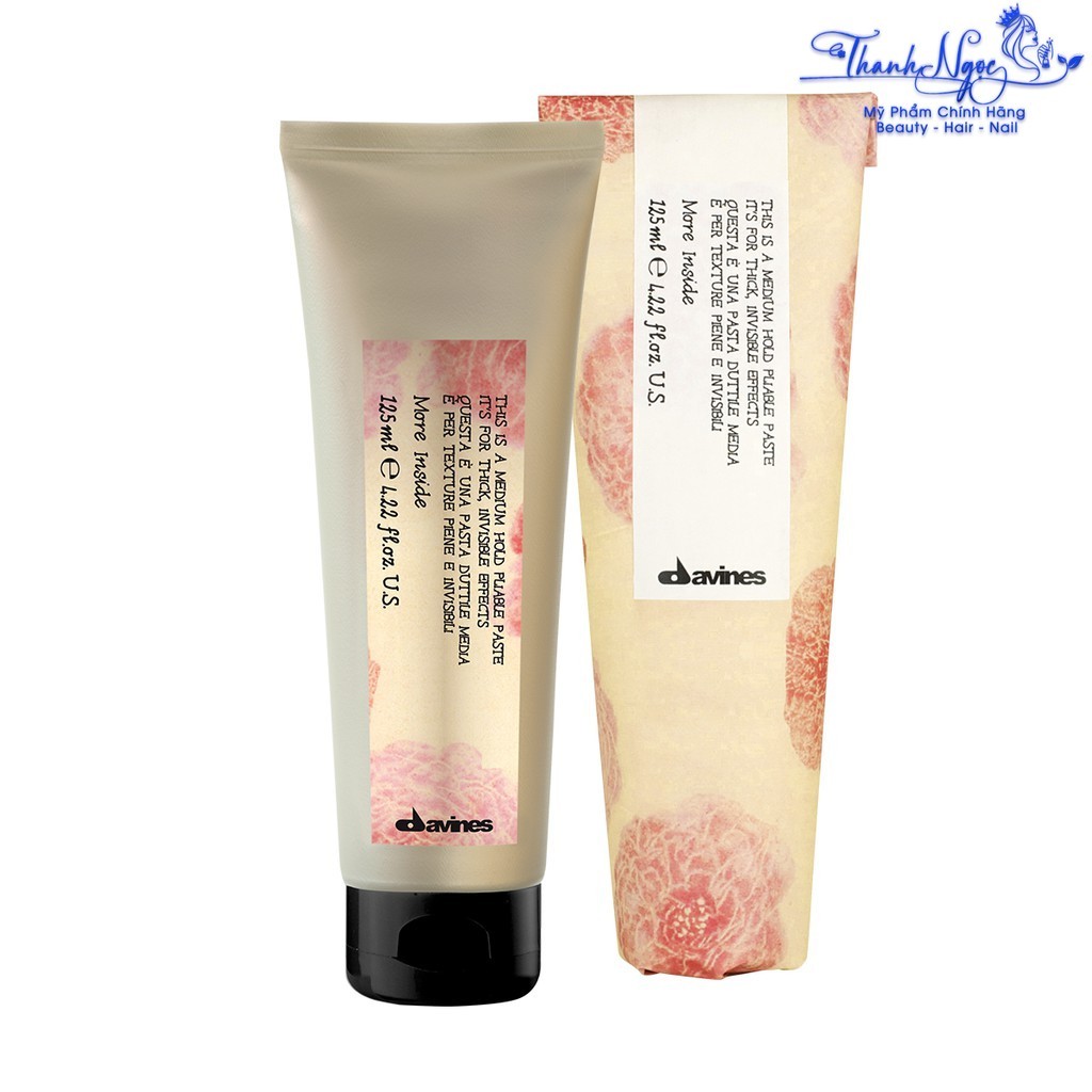 Kem đặc giữ nếp cứng và trung bình Medium Hold Pliable Paste Davines 125ml [ TN ]
