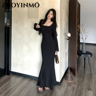 ZUOYINMO váy Đầm váy nữ body đầm Fashion Thời trang phổ biến Casual WLQ2491OZF 45Z241109