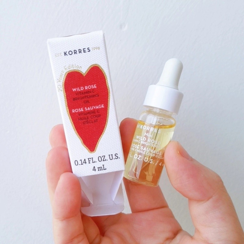 [ KHÔNG HỘP 4ML ] Dầu dưỡng sáng da KORRES Wild Rose Vitamin C Active Brightening Oil