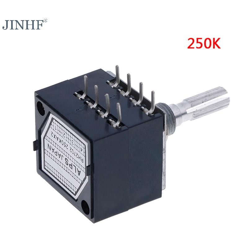 Jinhf 1 Máy chiết áp 250K alps âm thanh amp amp điều khiển âm lượng nồi âm thanh nổi có độ ồn HOT